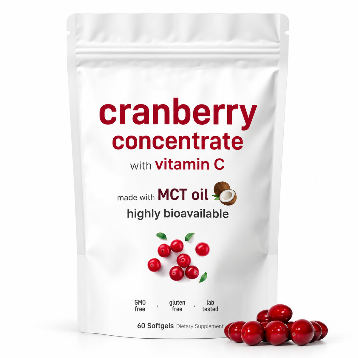 Craniva Cranberry Concentrate with Vitamin C – 60 Softgels