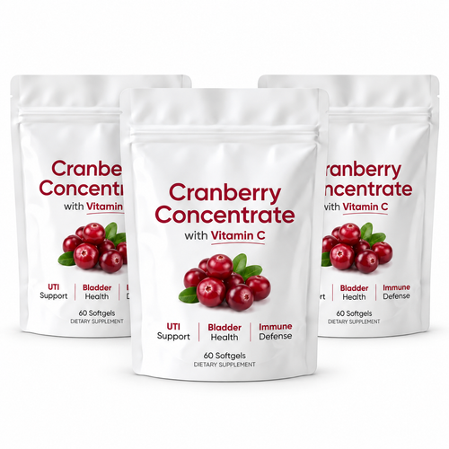 Craniva Cranberry Concentrate with Vitamin C – 60 Softgels